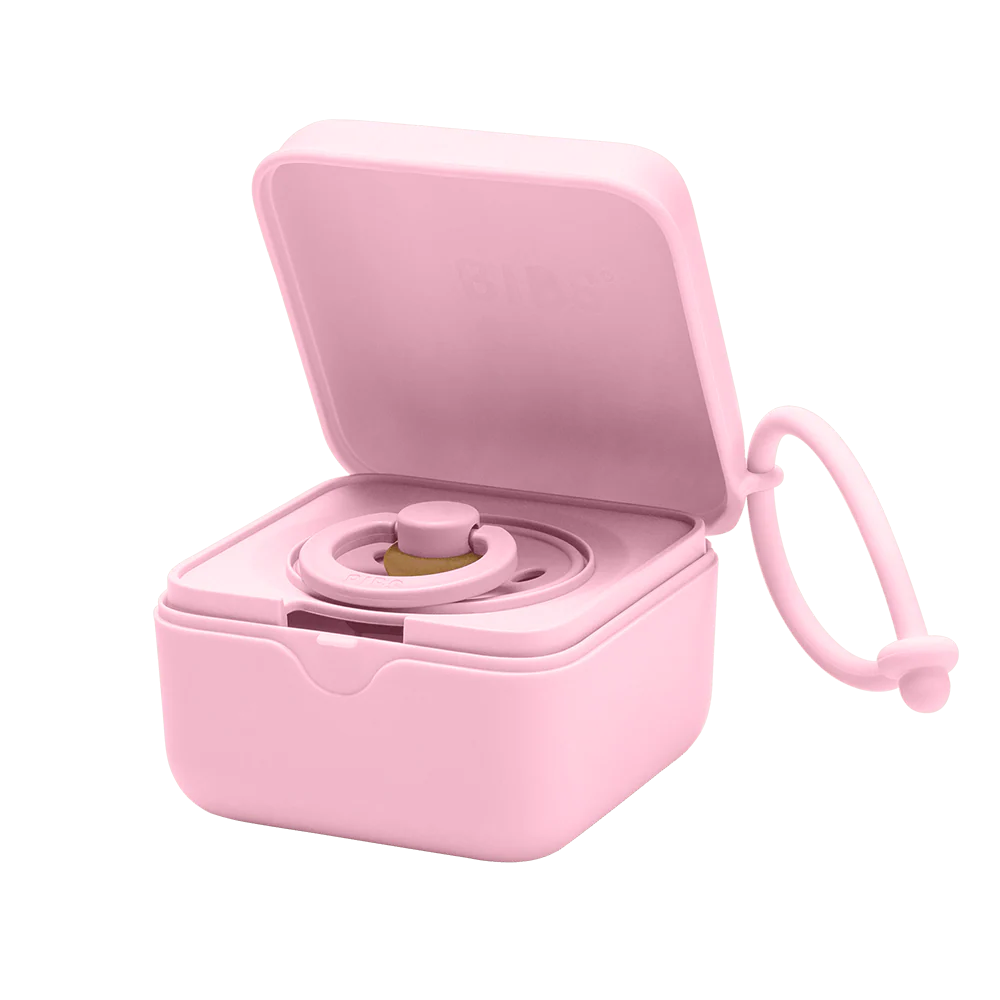 Bibs Pacifier Box - Baby Pink