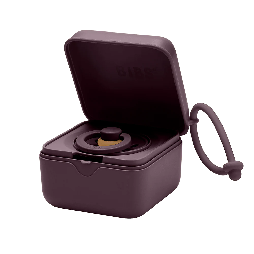 Bibs Pacifier Box - Plum