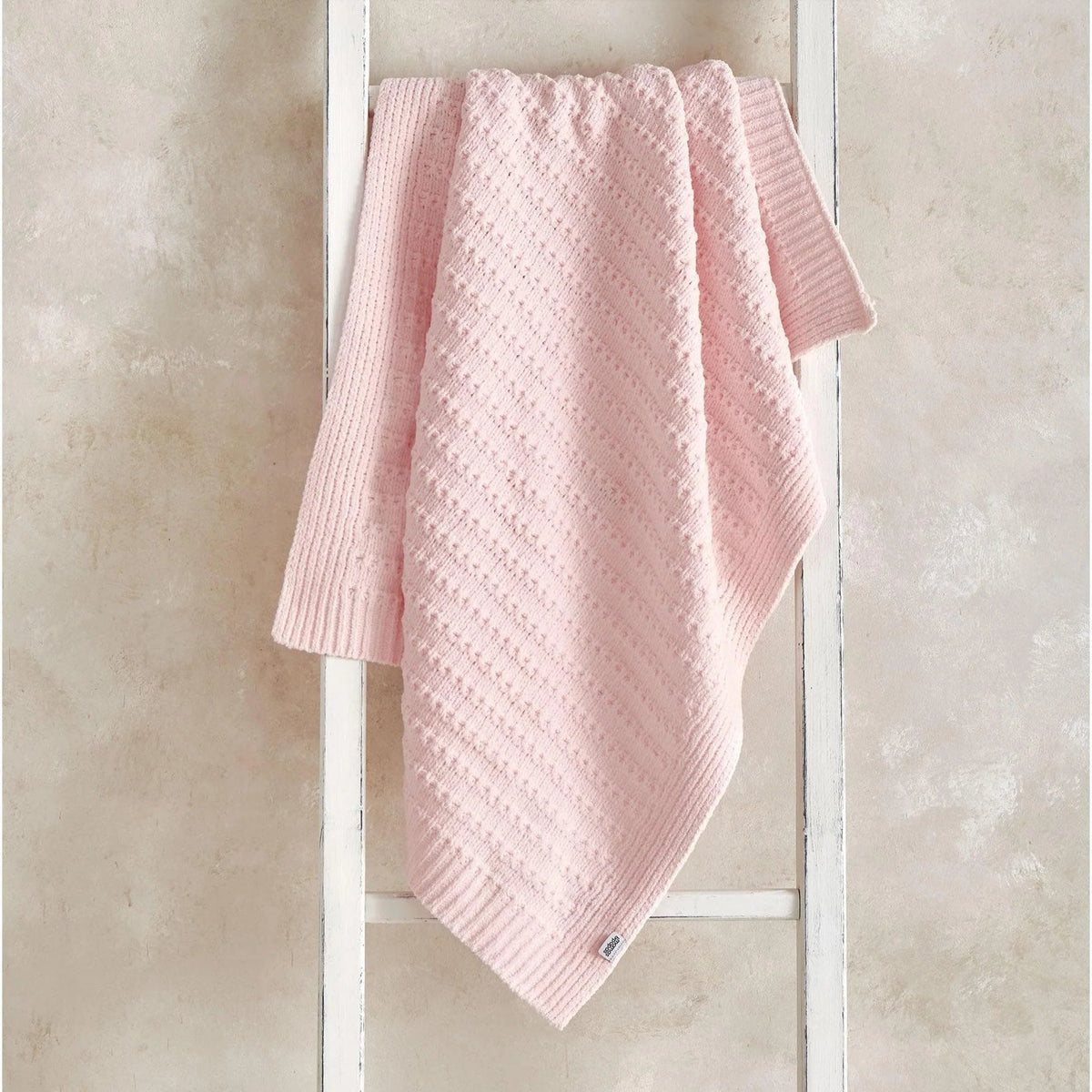 Lil Legs Ribbed Blanket - Pink Stripe main image 1