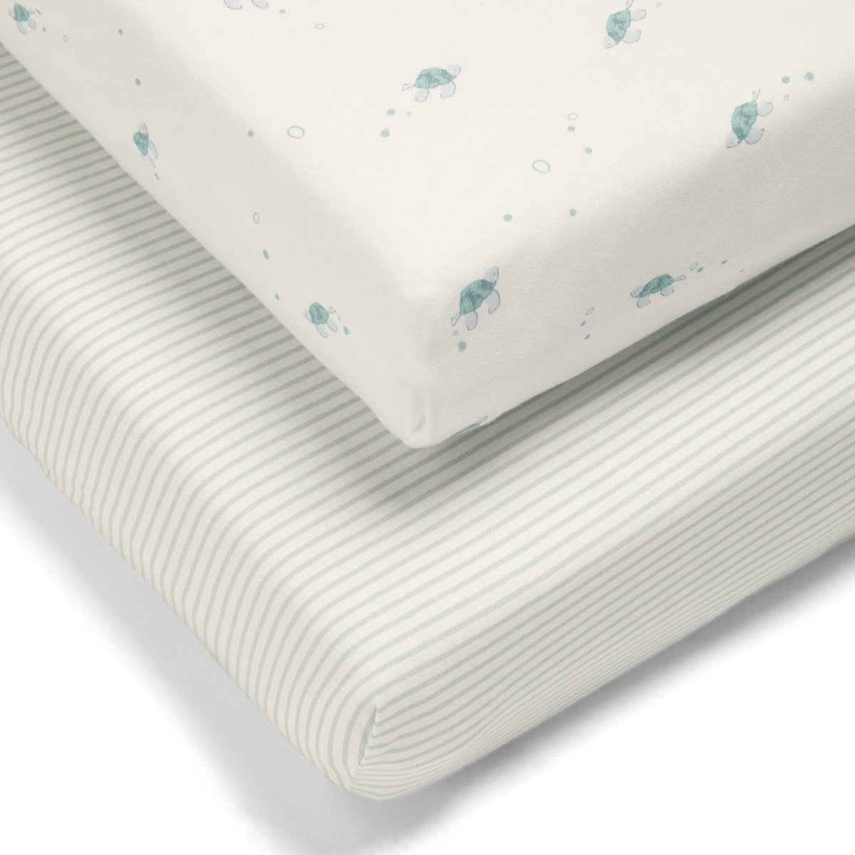 Mamas & Papas Turtle Cotbed Fitted Sheets 2 Pack Millie & Ralph
