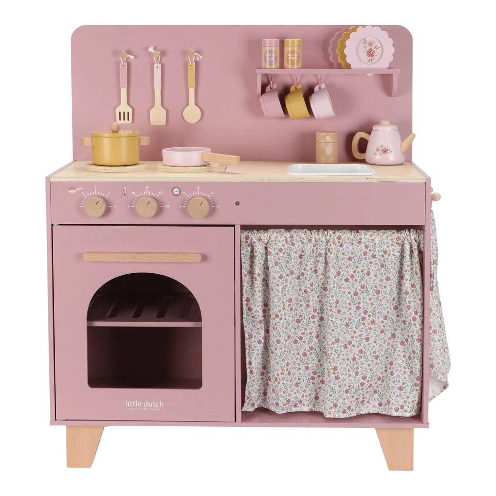 Little Dutch Wooden Play Kitchen - Pink Limited Edition