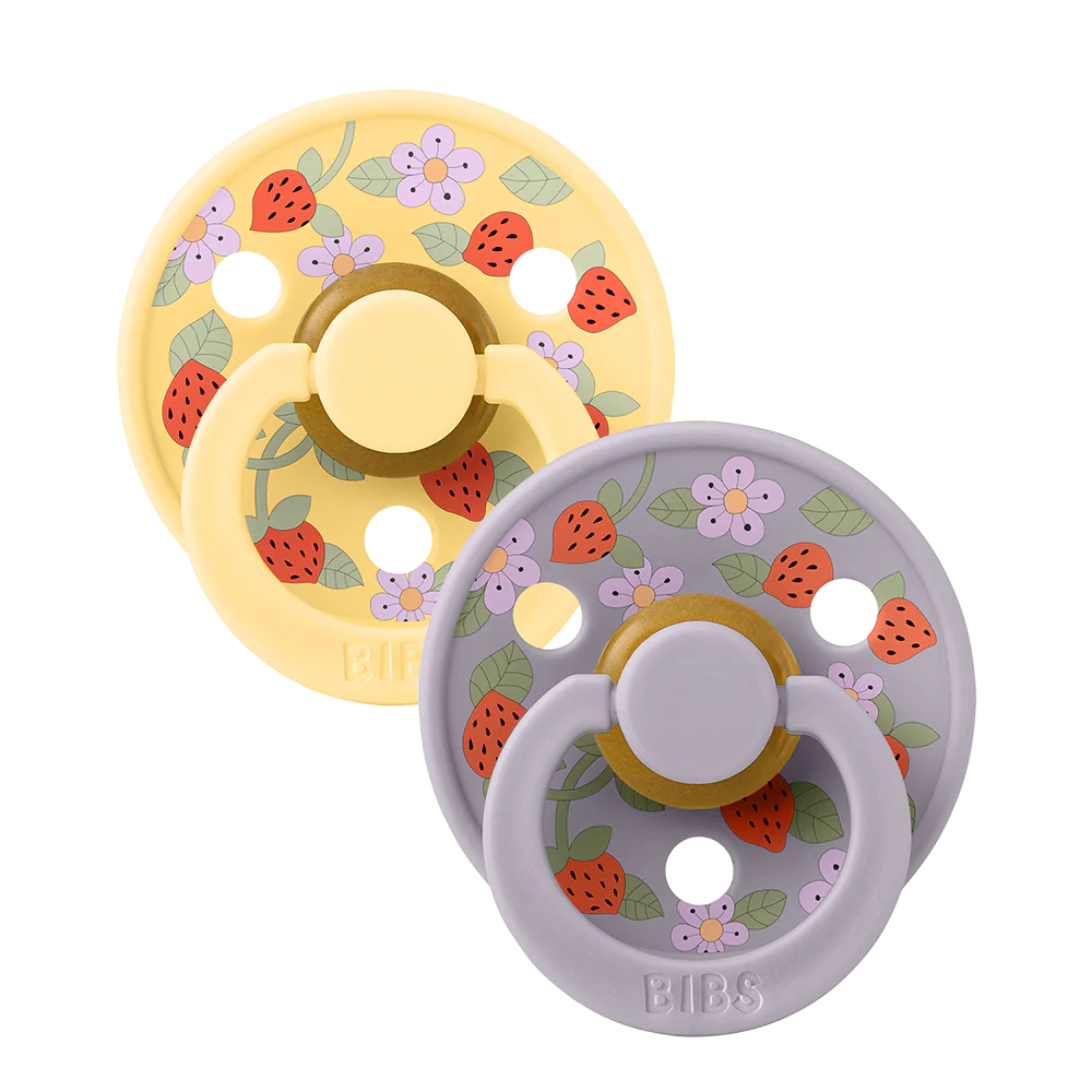 Bibs x LIBERTY Colour Latex Pacifiers Strawberries and Cream - Pale Bu ...