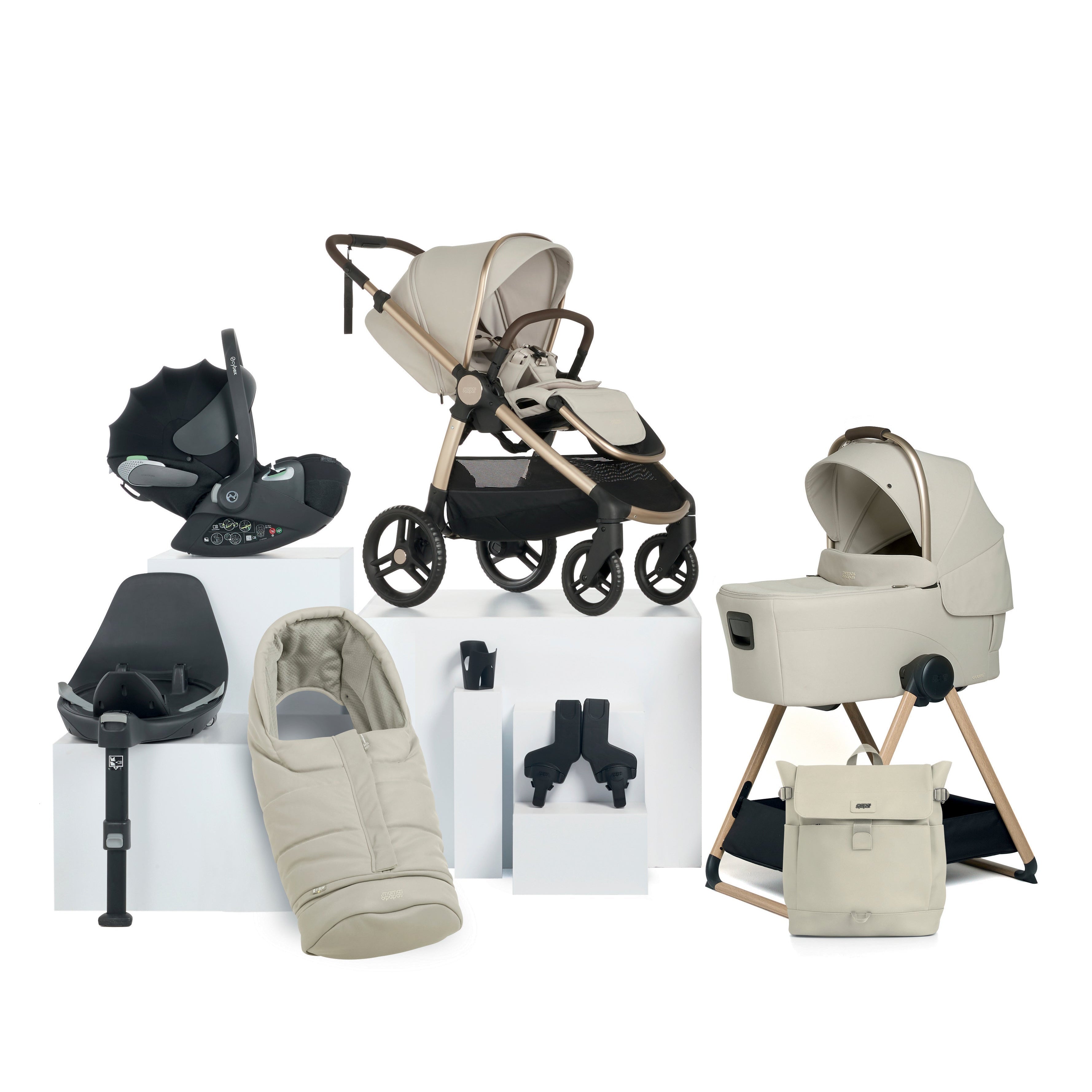 cybex ocarro Mamas & Papas Ocarro 2 Travel System Bundle With Cybex Cloud T & Base – Millie & Ralph