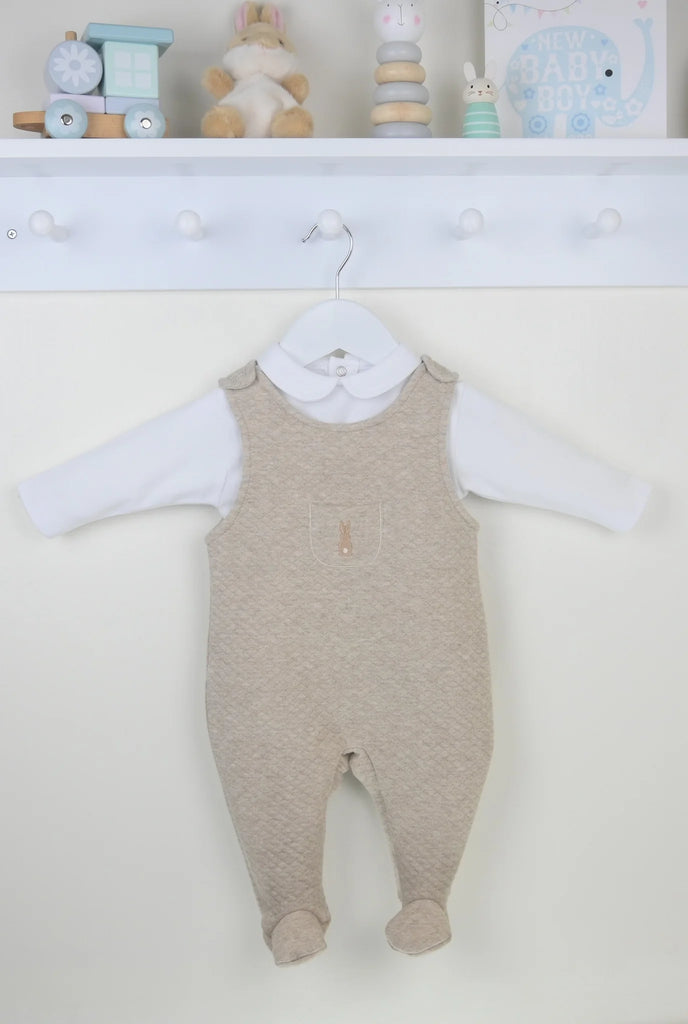 Pex Bunny Dungaree Suit - Natural