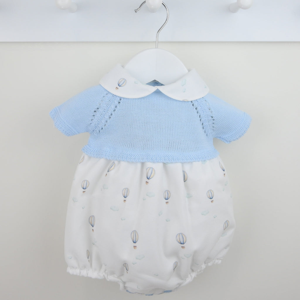 Blue Hot Air Balloon Romper