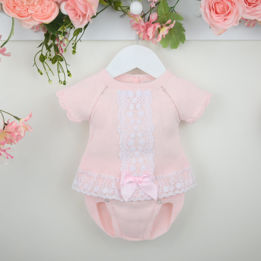 Pink Lara Knitted Set