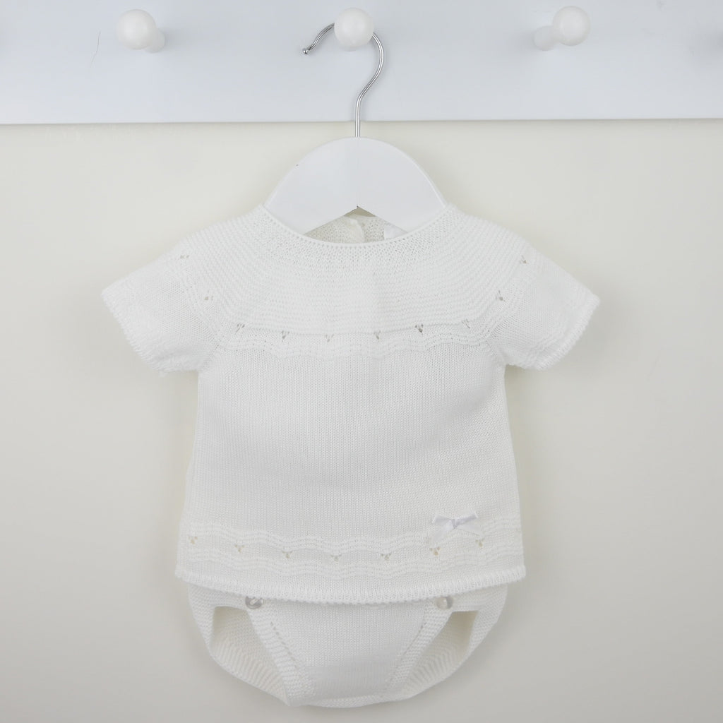White Carey Knitted Set