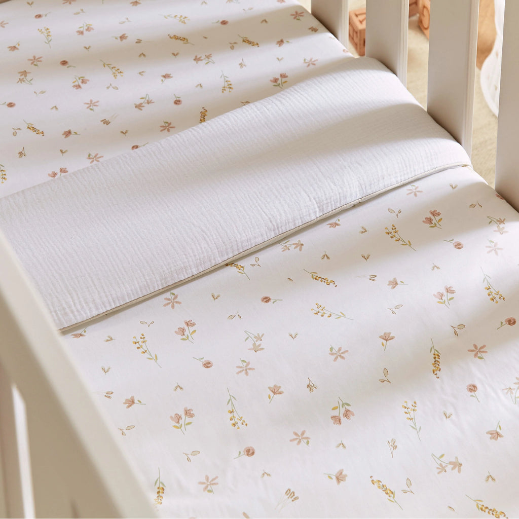 CuddleCo Cot Bed Quilt - Cashmere Meadow