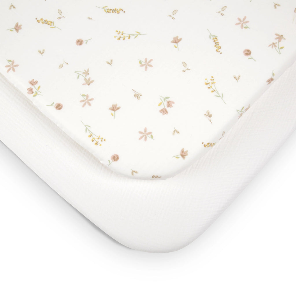 CuddleCo Cot Bed Sheets - Cashmere Meadow (2 Pack)