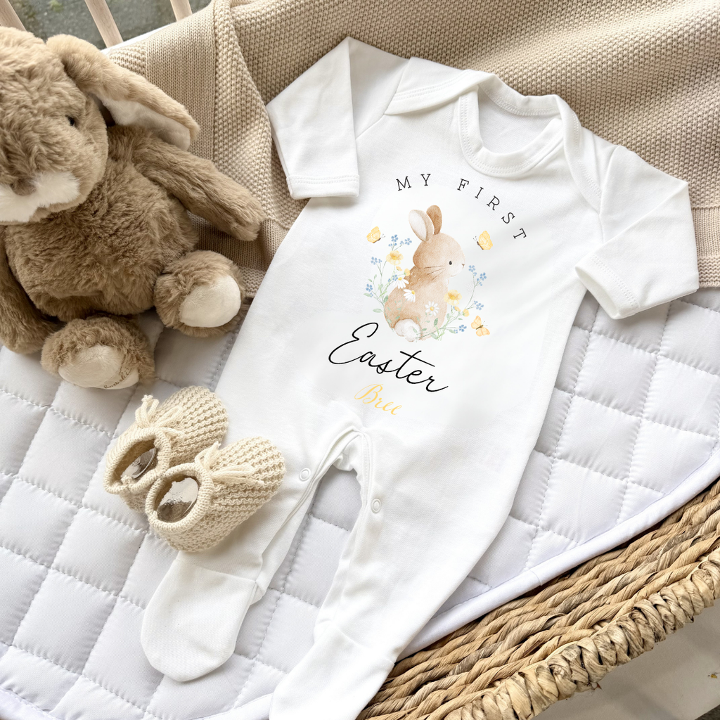 'My First Easter' Bunny With Flowers