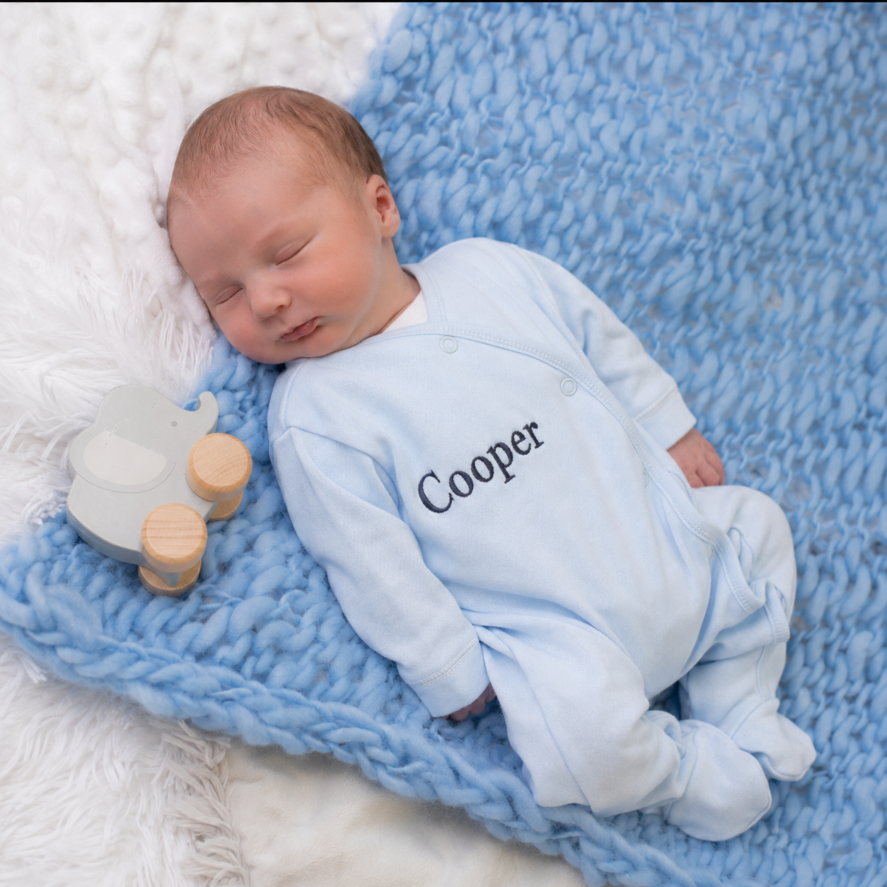 Blue Popper Sleepsuit