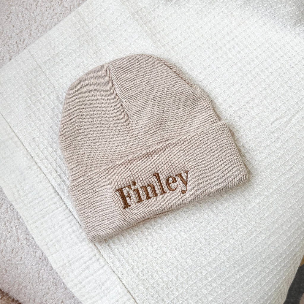 Brushed Beanie Hat - Biscuit