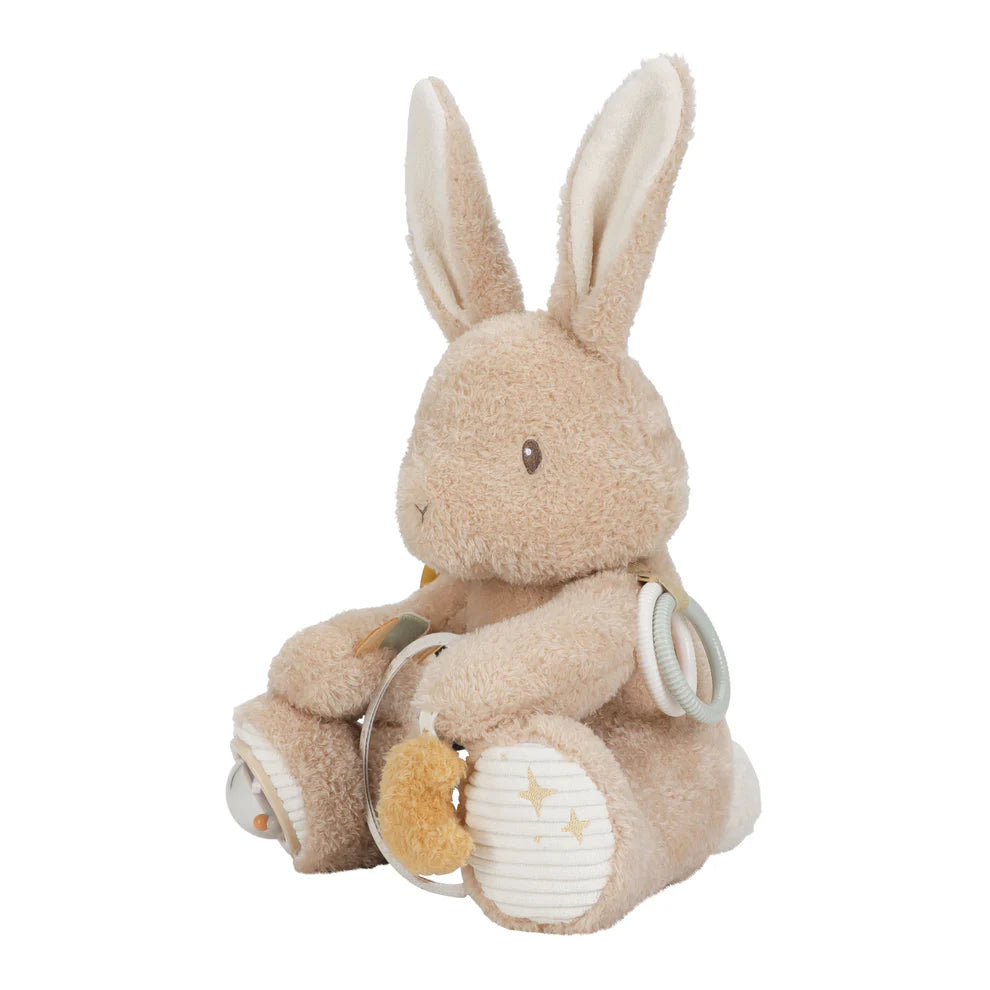 Cuddle With Toy Rabbit Little Dutch Activity Cuddle Toy - Baby Bunny – Millie & Ralph
