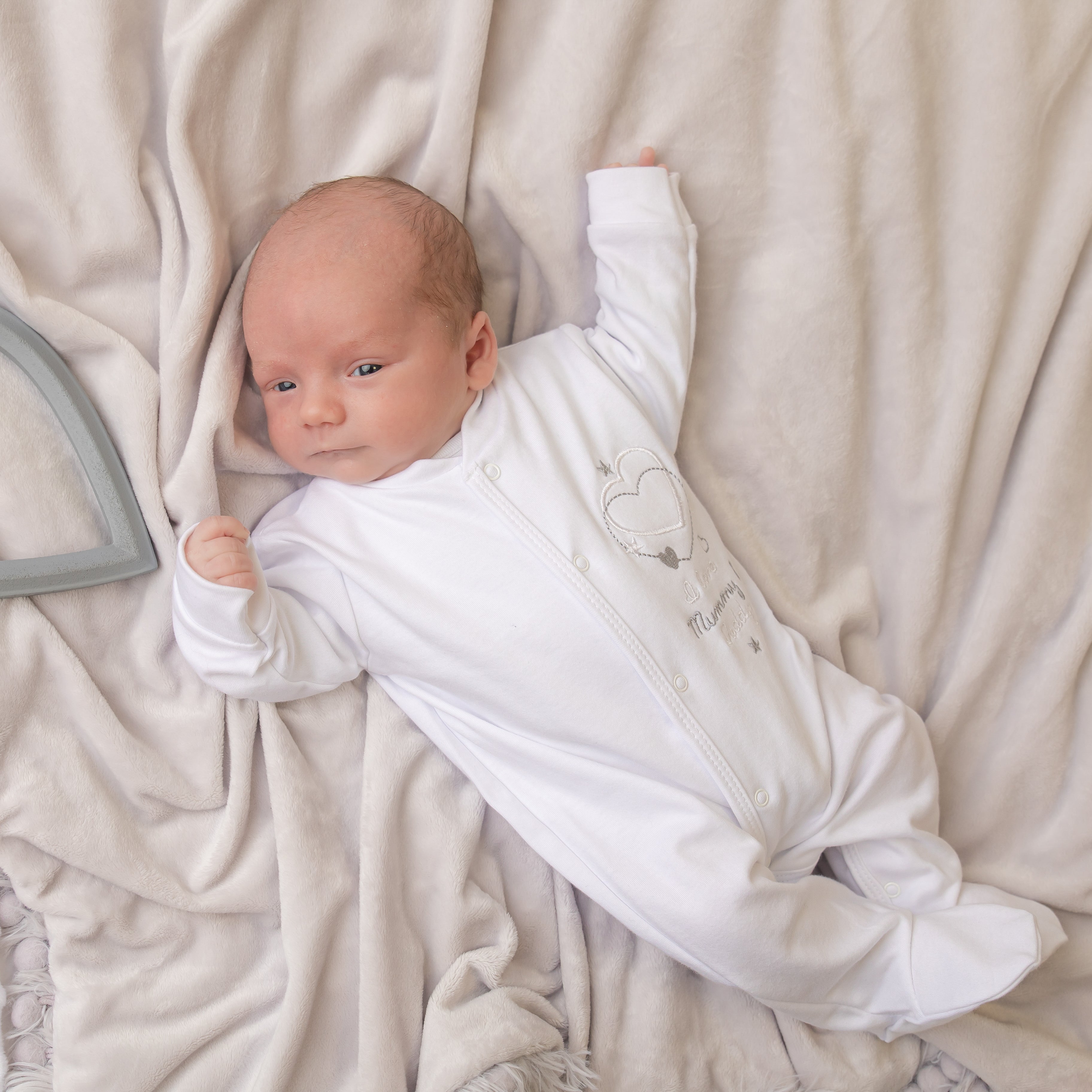 I Love My Mummy & Daddy Cotton Sleepsuit