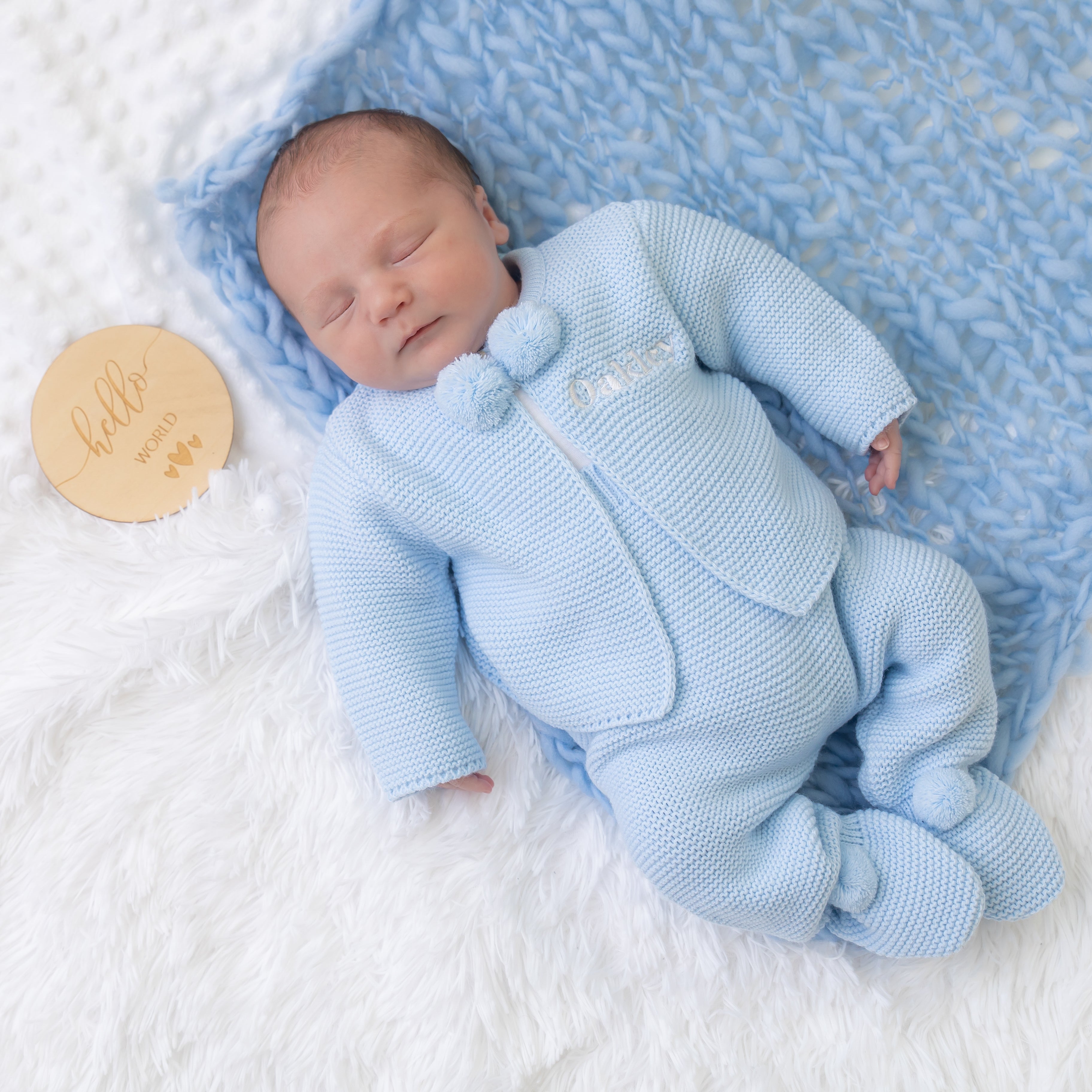 Knitted Pom 2 Piece Outfit