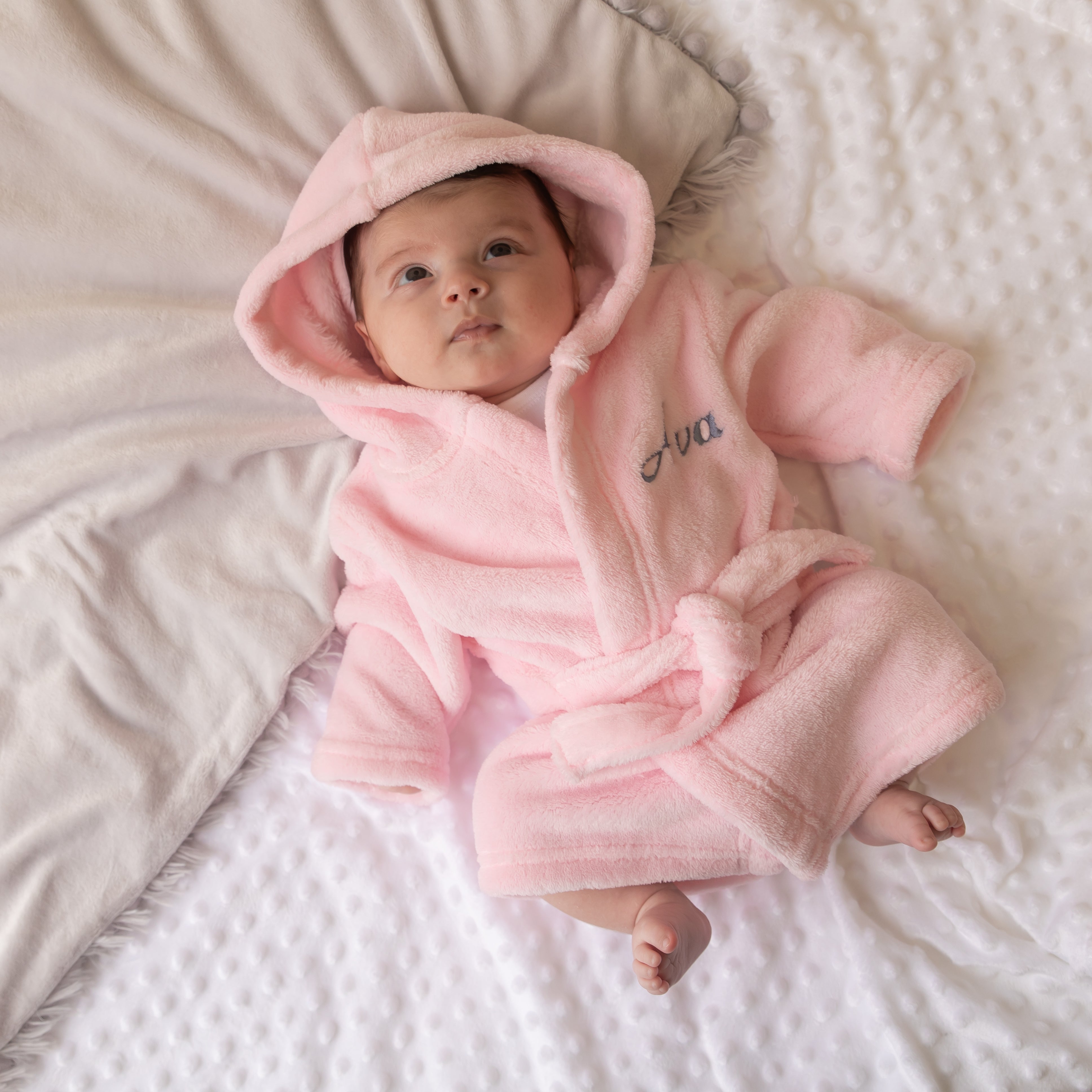 Women's Hooded Bath Robe In Magenta Soft Fleece Dressing Gown P4055 Women's Hooded Bath Robe In Magenta Soft Fleece Dressing Gown P4055
