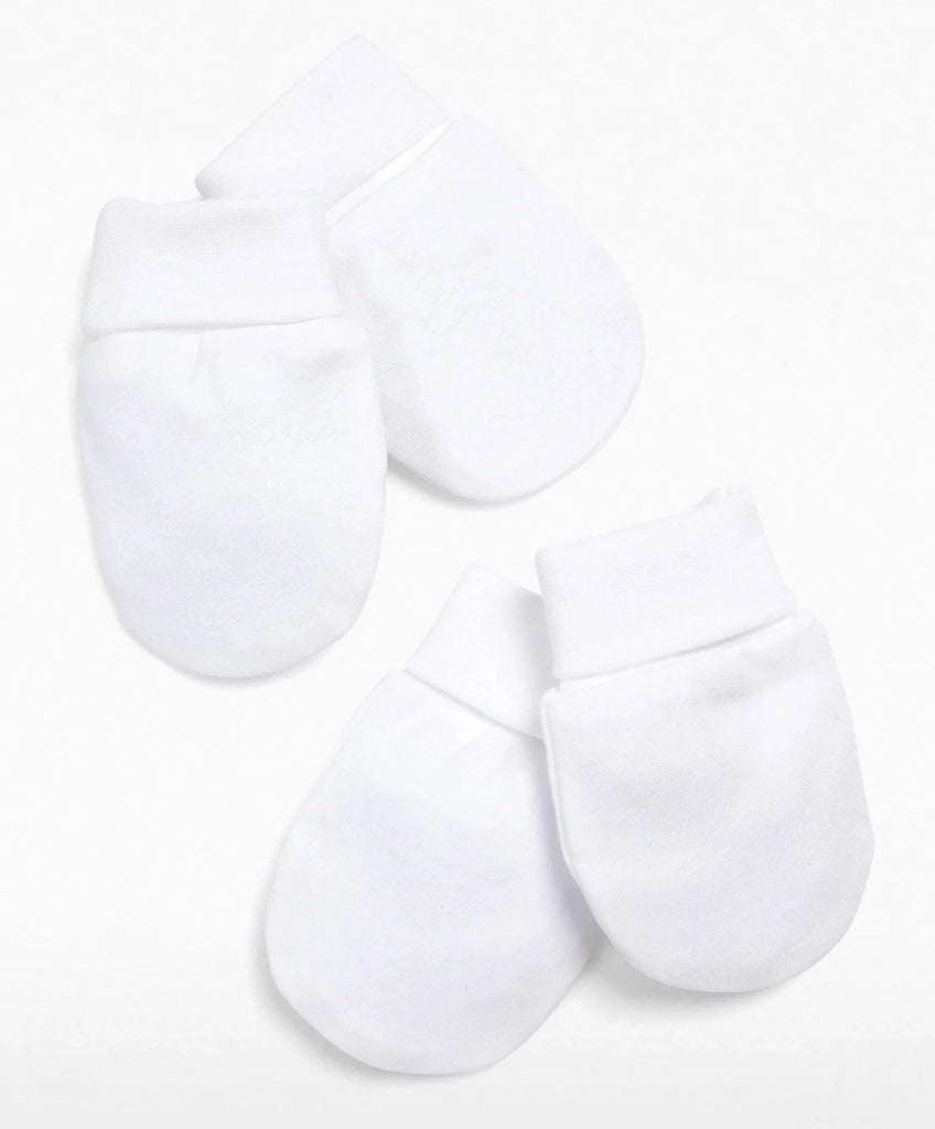 Mamas & Papas White Scratch Mitts