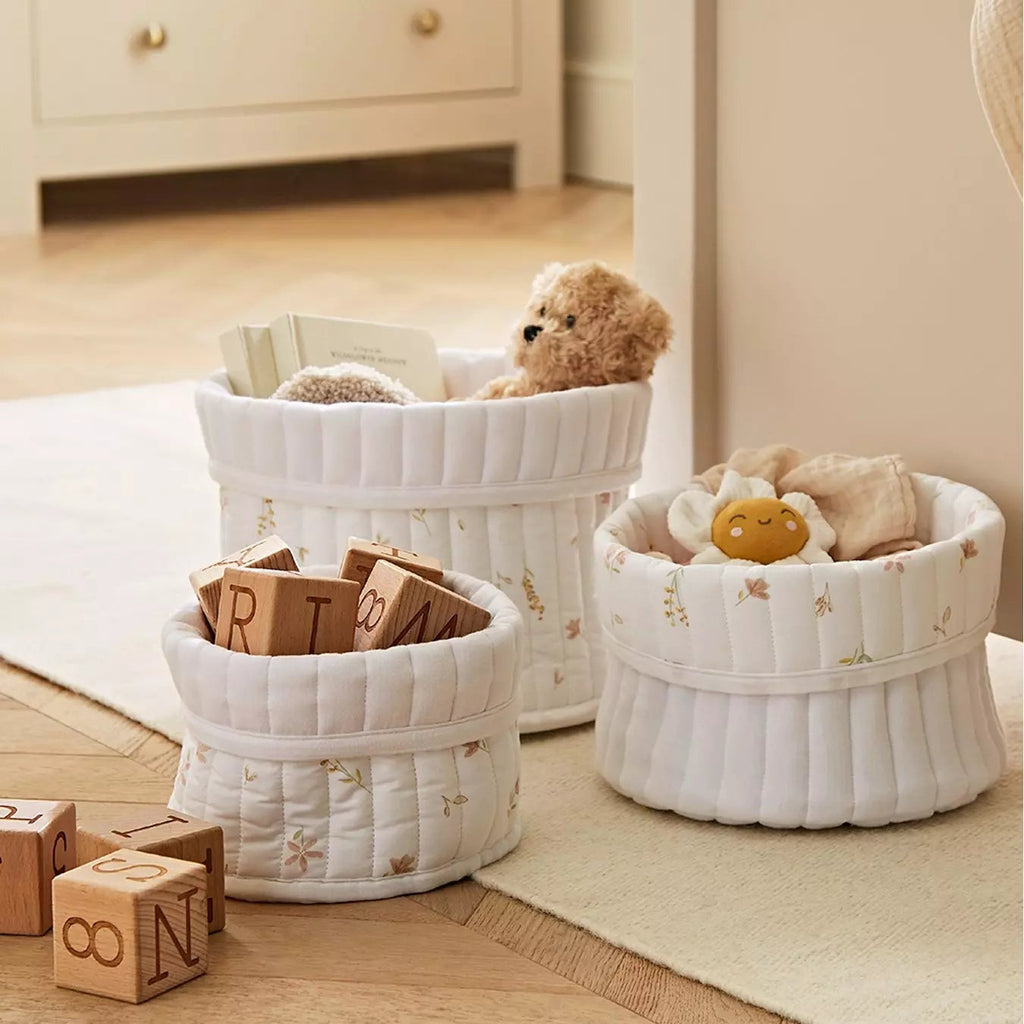 CuddleCo Storage Baskets - Cashmere Meadow (3 Pack)