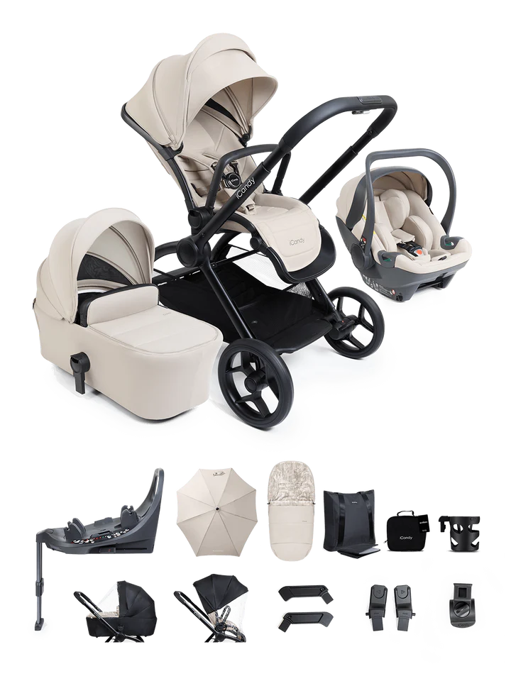 iCandy Core 2 Complete Travel Bundle with Cocoon 360 Car Seat
