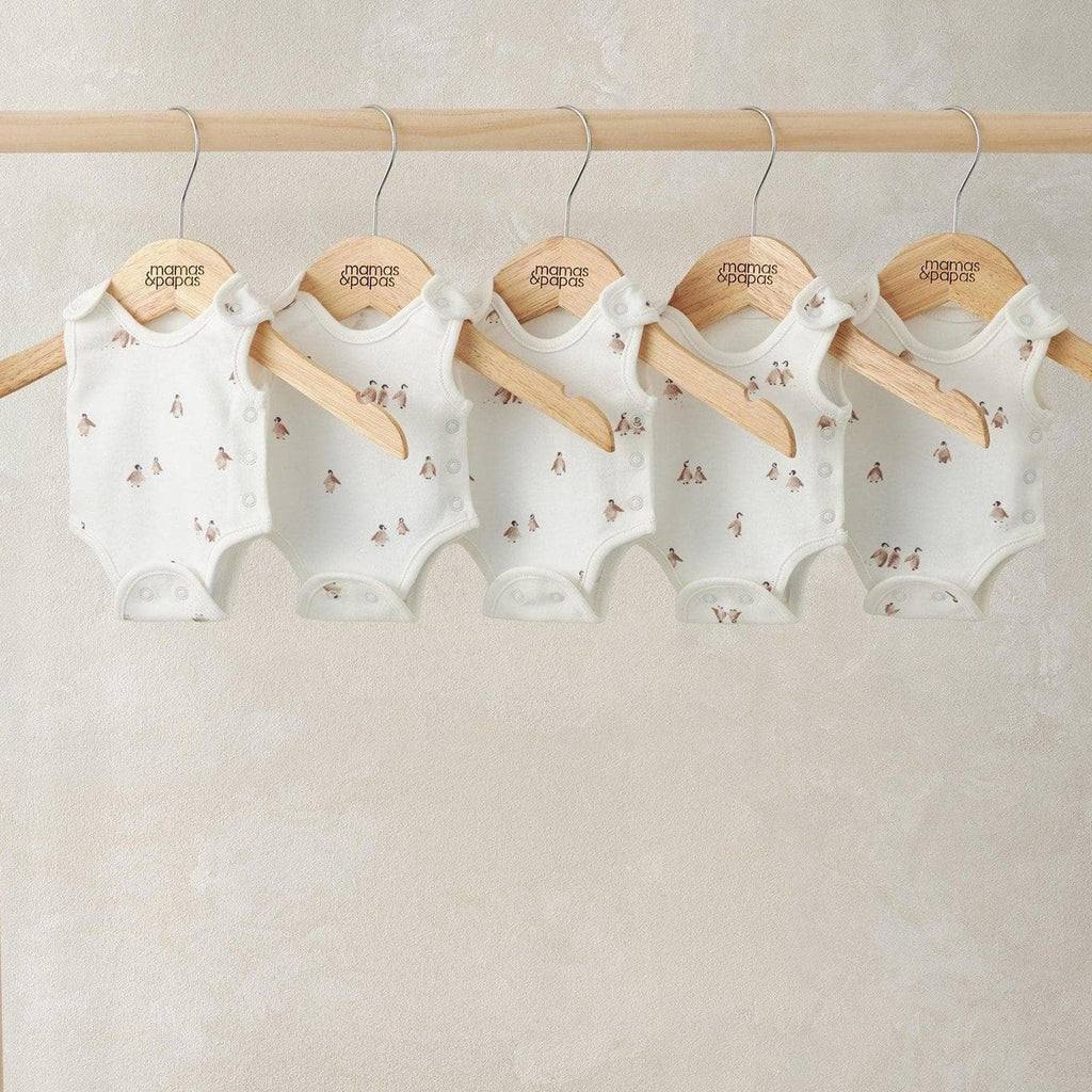 Mamas & Papas Premature Baby Penguin Bodysuits - Pack of 5