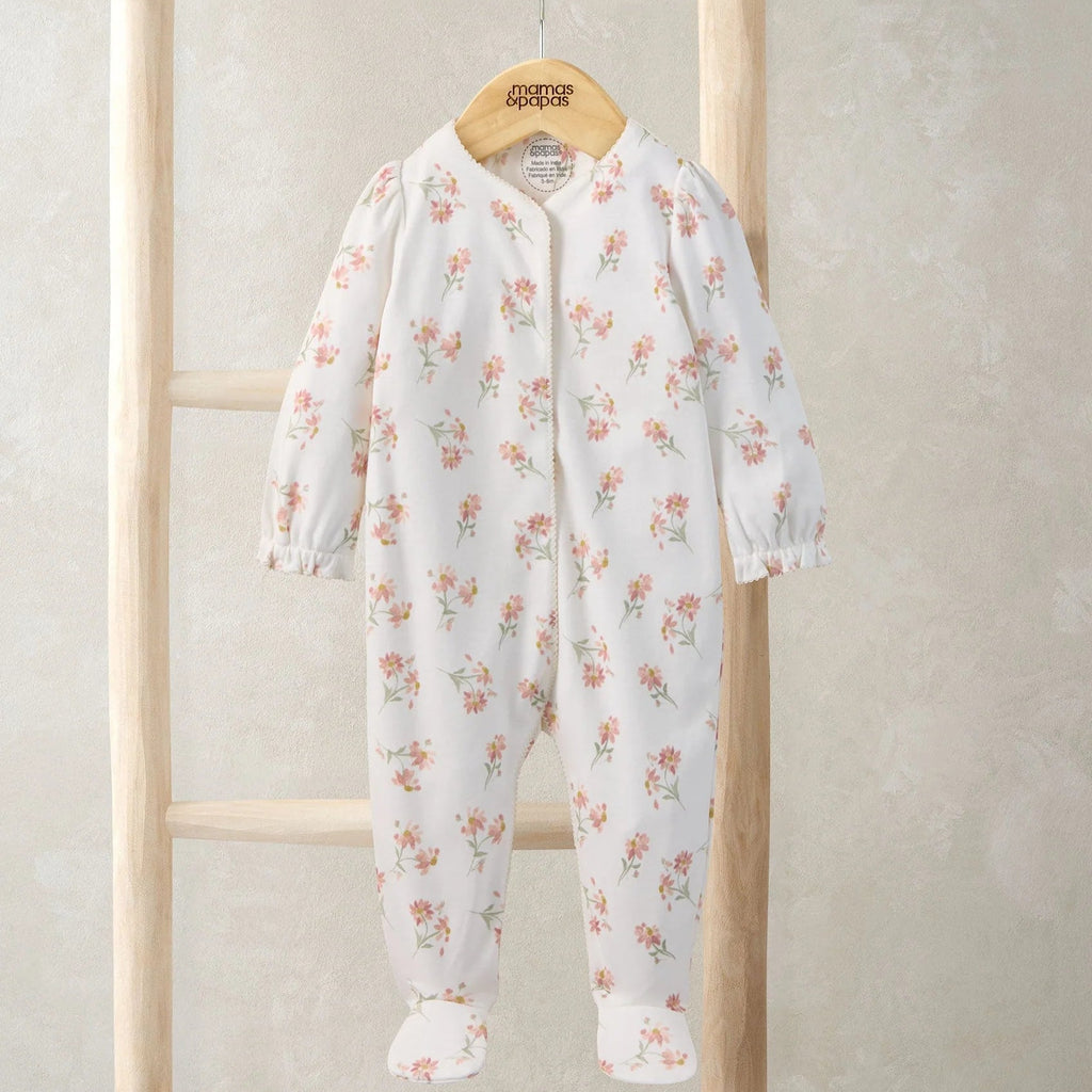 Mamas & Papas Watercolour Daisy Sleepsuit