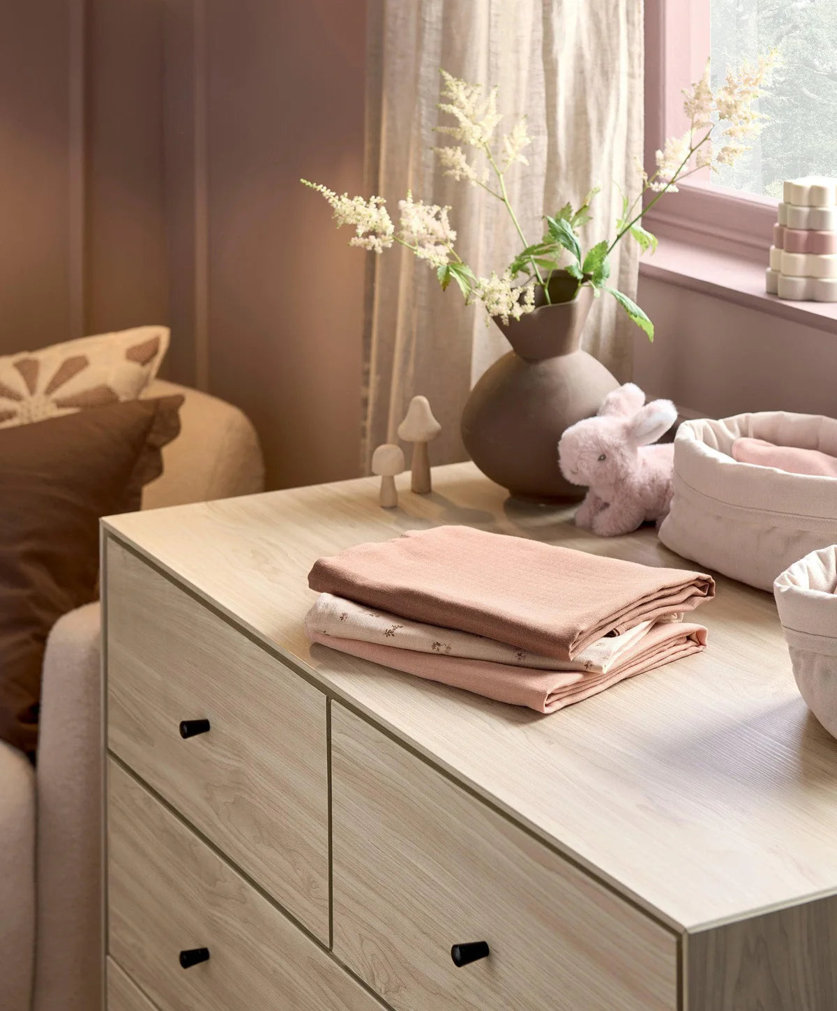 Mamas Papas Large Muslin Cloths 3 Pack Wildflower Millie Ralph