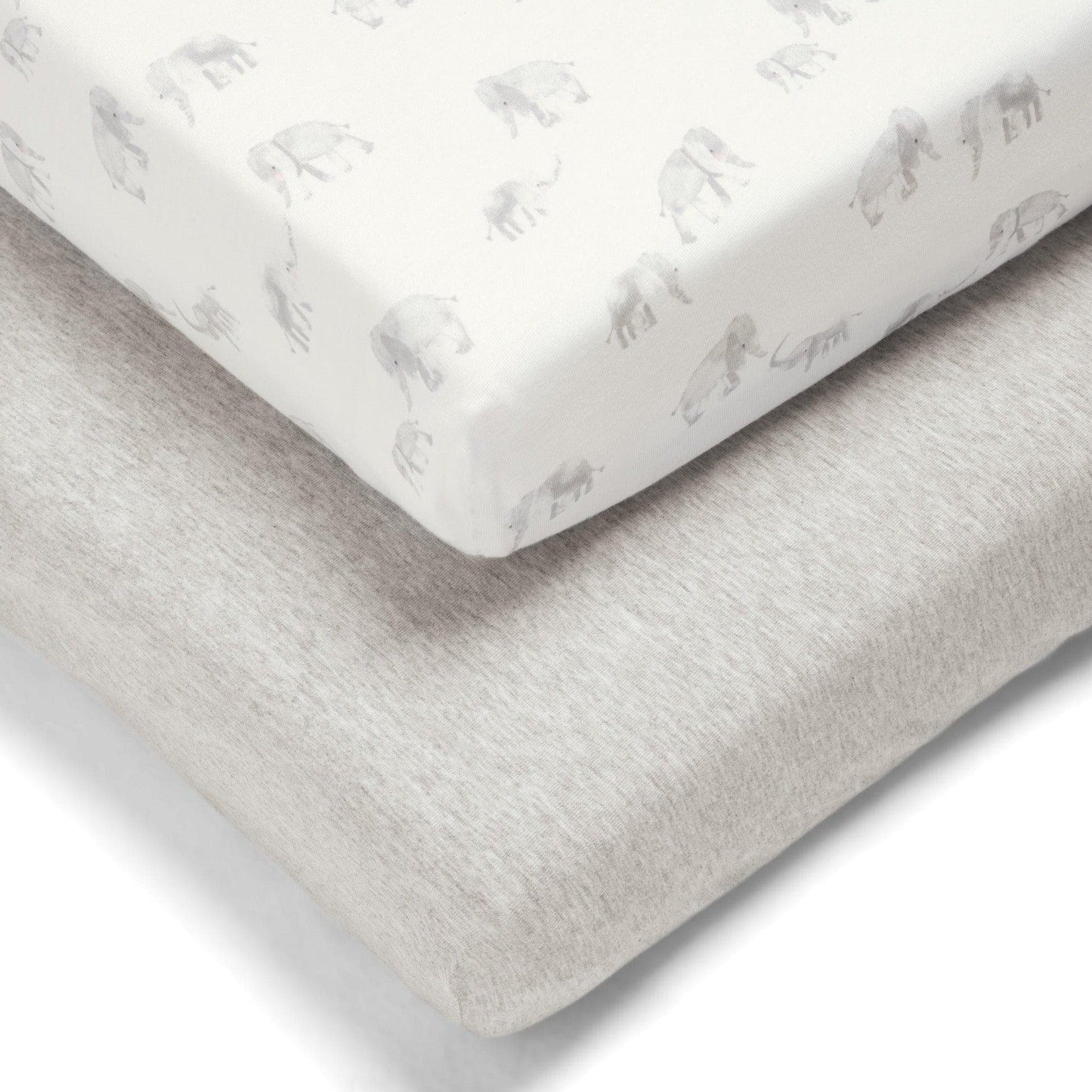 Mamas & Papas Elephant Cotbed Fitted Sheets - 2 Pack