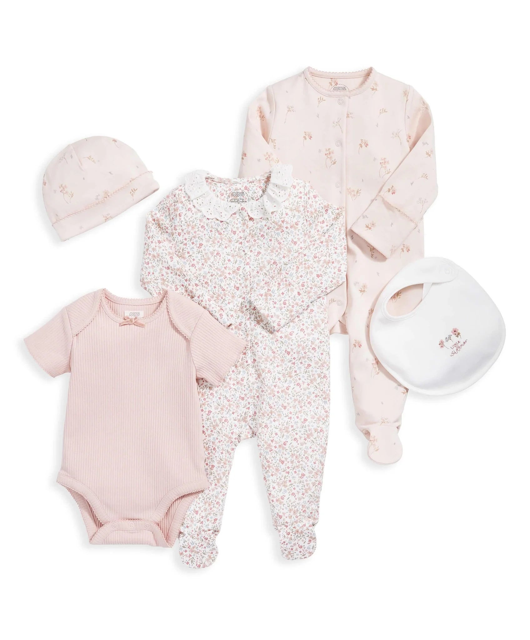 Mamas Papas Starter Clothing Set 5 Piece Floral Millie Ralph