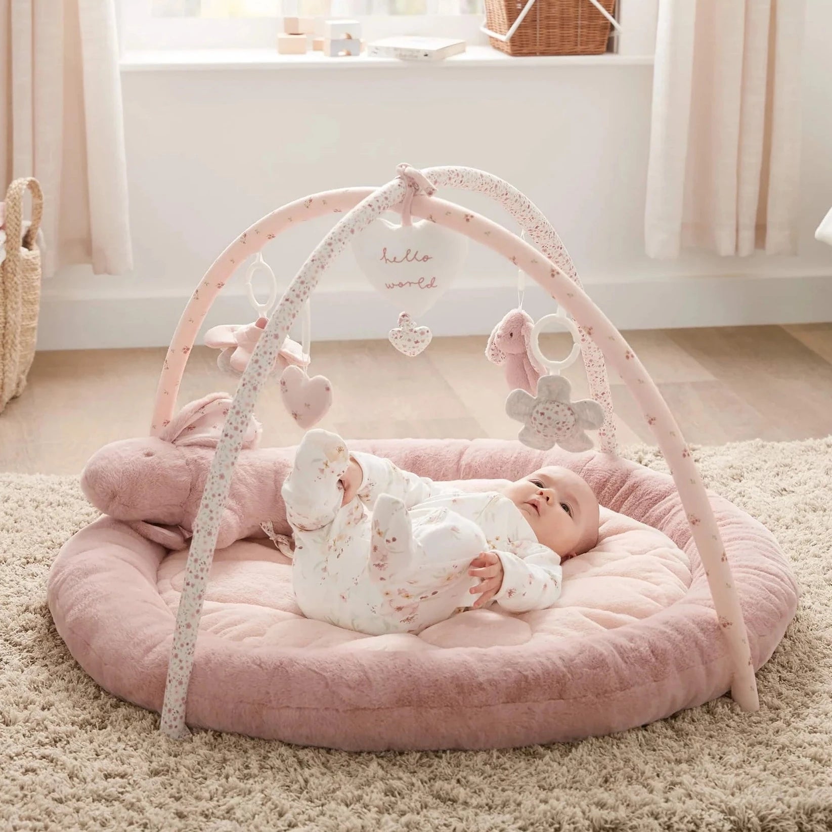 Mamas Papas 'Welcome to the World' Bunny Playmat Pink – Millie