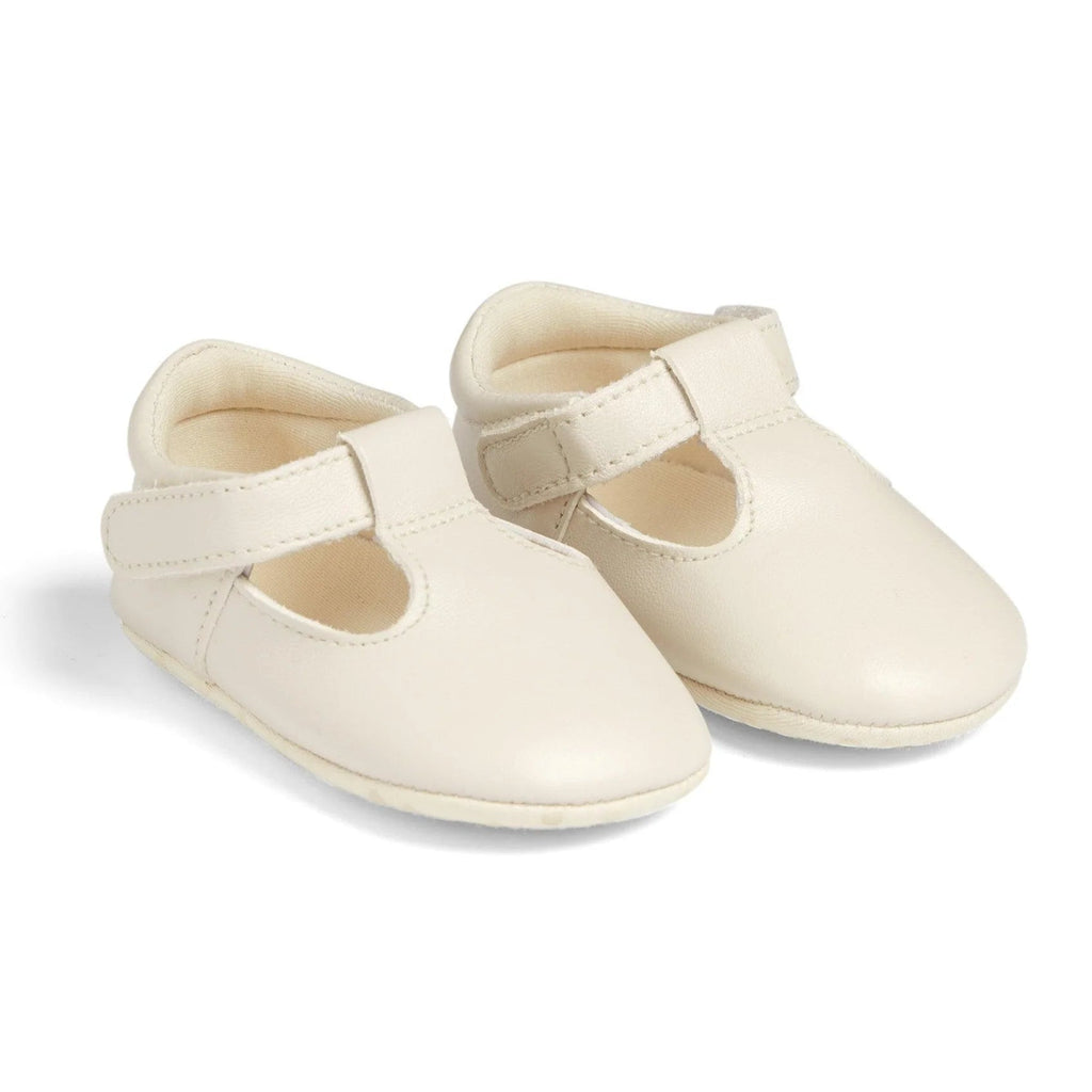 Mamas & Papas T-bar Pram Shoes - White