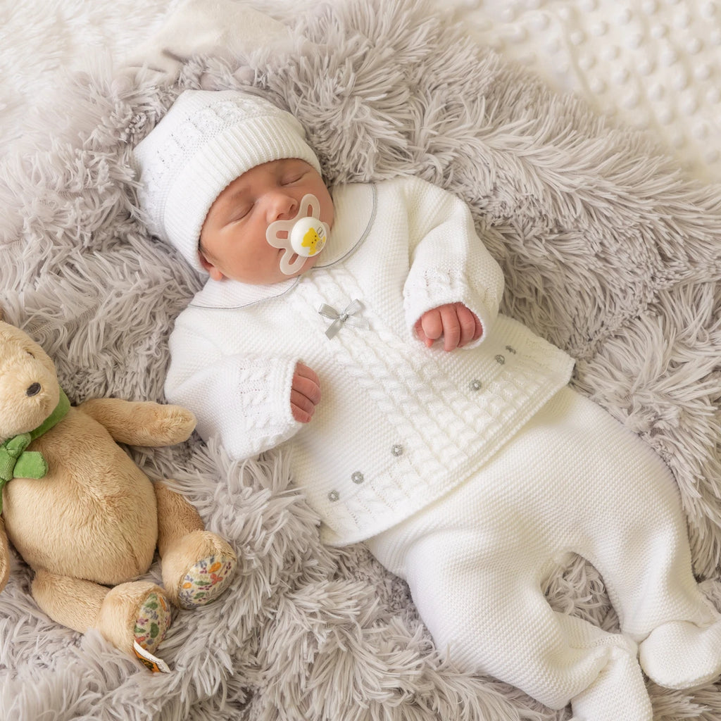 Unisex knitted baby clothes outlet