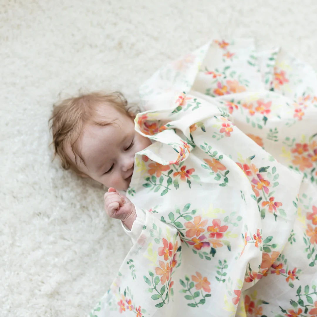 Muslin Swaddle Pretty Stems