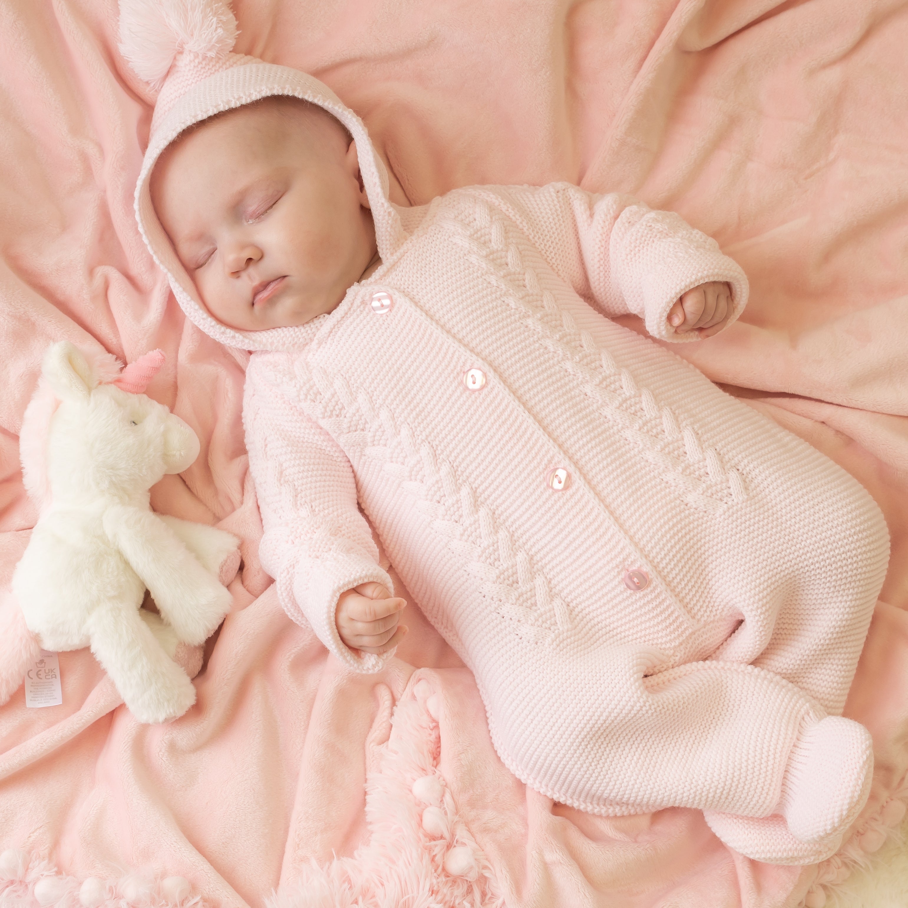 Knitted Hooded Pramsuit