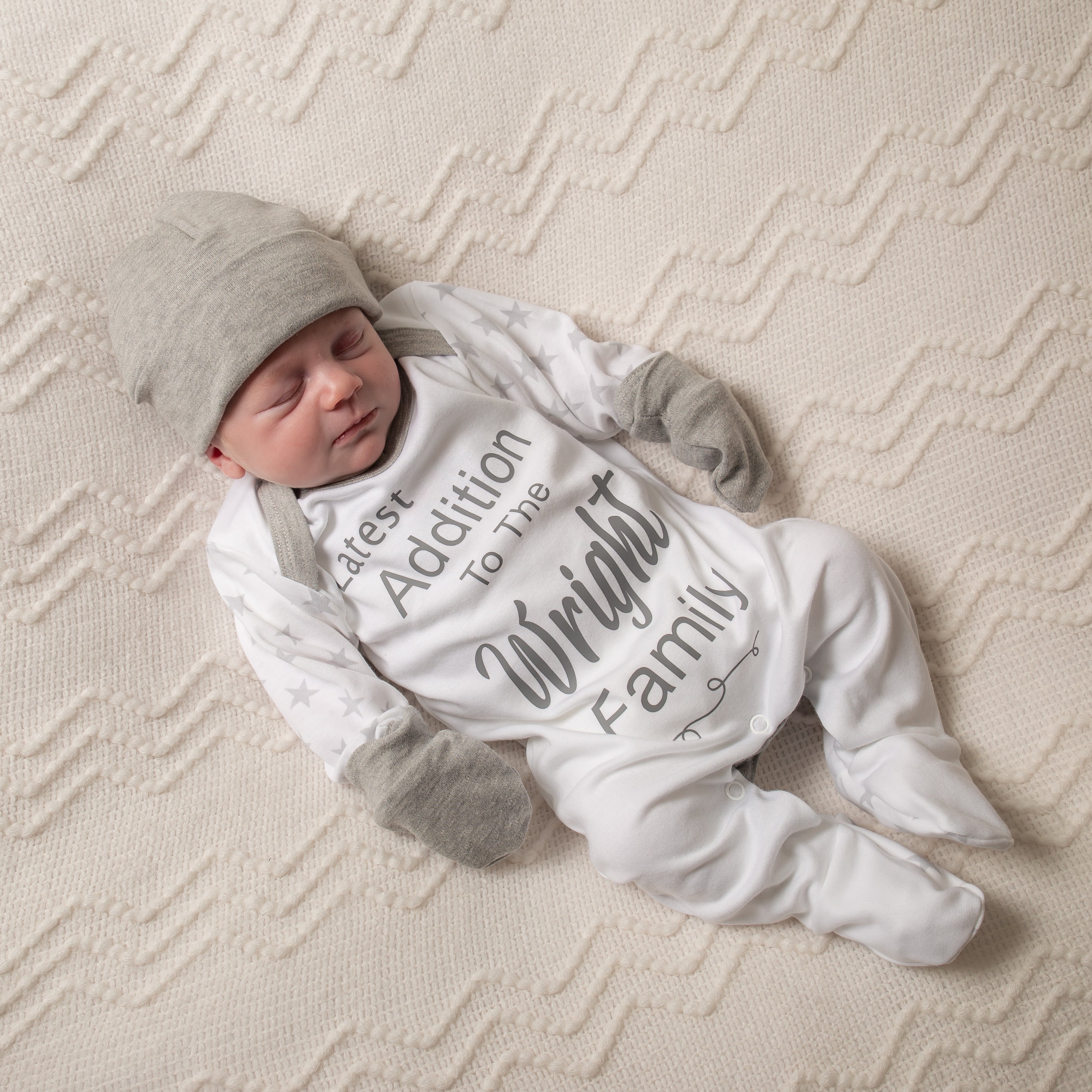Latest Addition To The...Family Star Sleepsuit Set