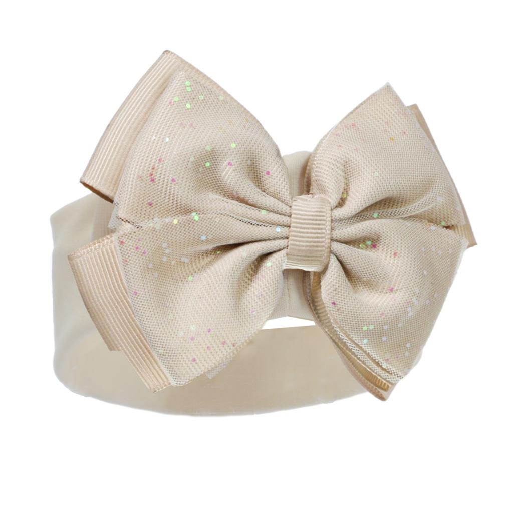 Coffee Bow Headband Glitter Detailing