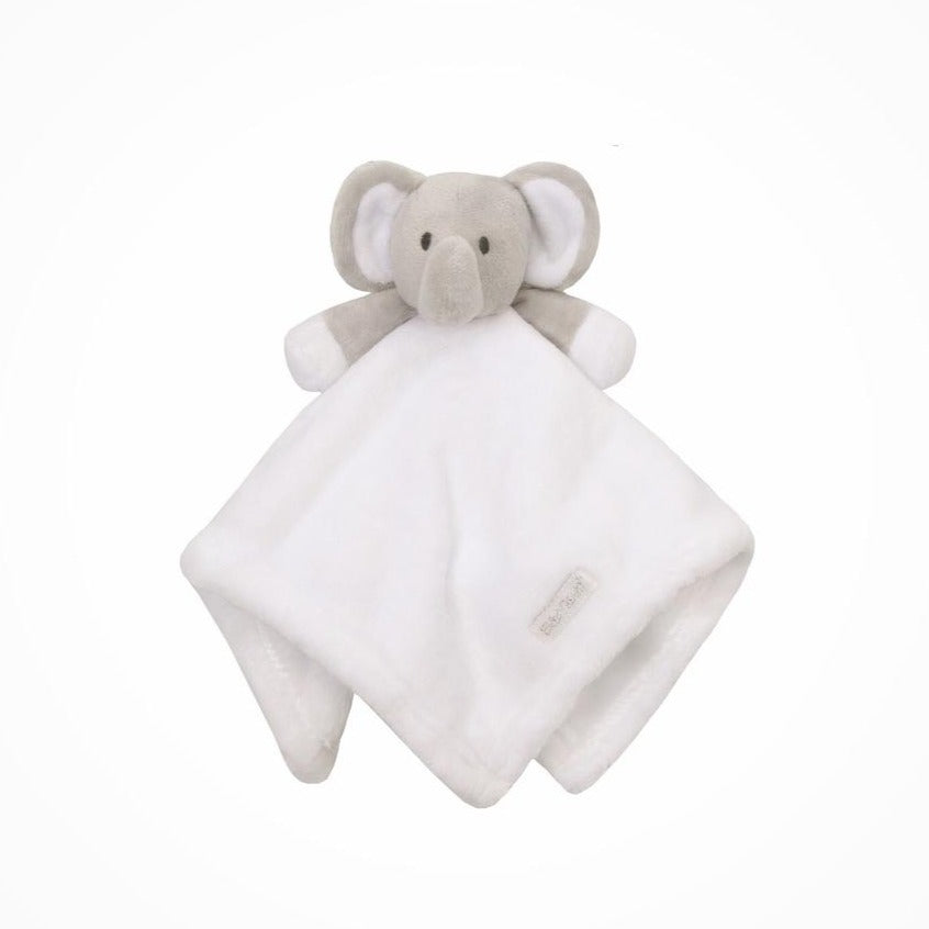 Elephant Comforter White Grey